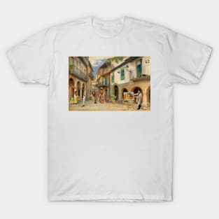 Painting in the street (Jewish Quarter of Ribadavia - Ourense) T-Shirt